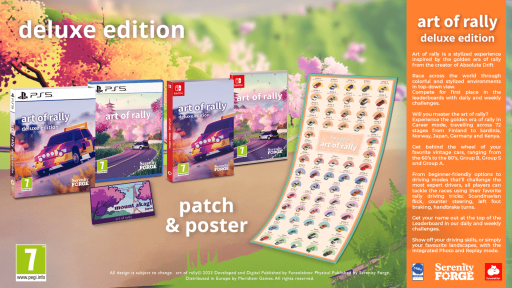 Edição Deluxe de art of rally é anunciada para Nintendo Switch