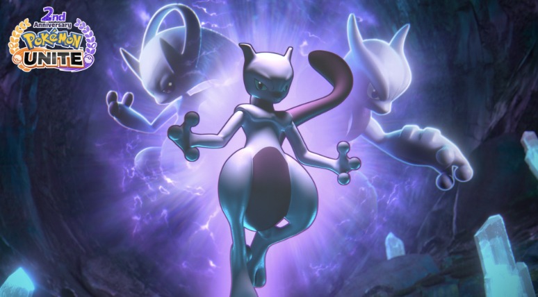 Pokémon UNITE: Segundo aniversário do game traz Mewtwo para a Ilha Aeos