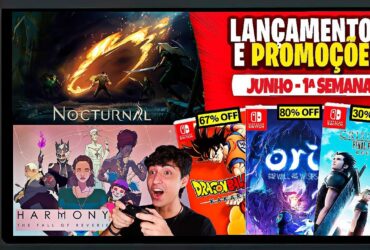 Lançamentos para Nintendo Switch de 5 a 11 de junho