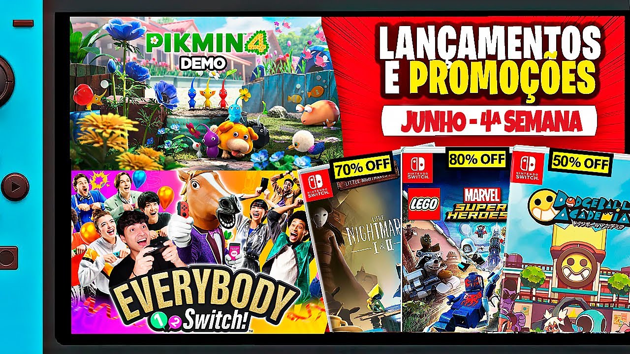 Lançamentos para Nintendo Switch de 26 de junho a 2 de julho