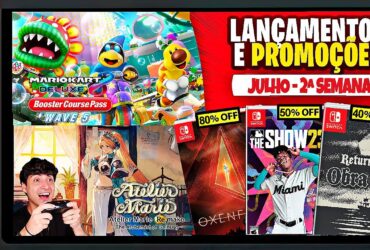 Lançamentos para Nintendo Switch de 10 a 16 de julho