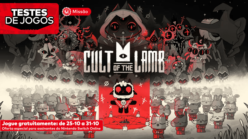 Cult of The Lamb é o próximo título para teste no Nintendo Switch Online
