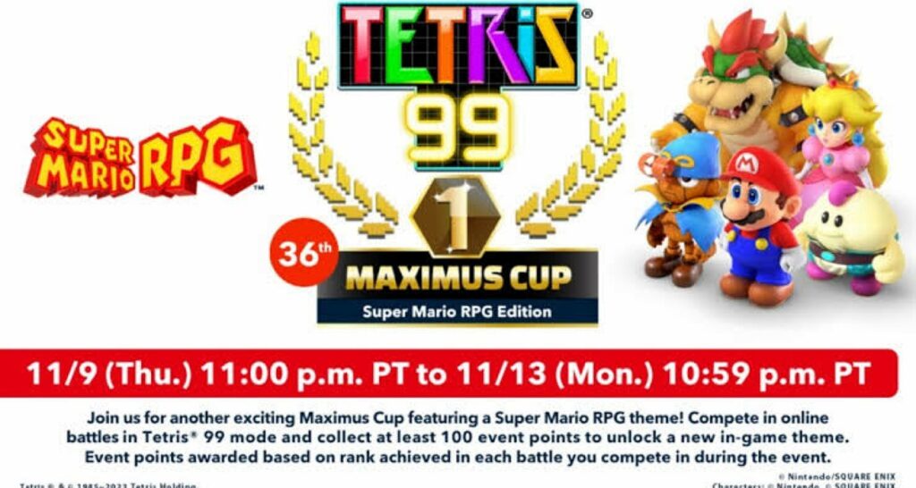 Mario RPG e Tetris 99
