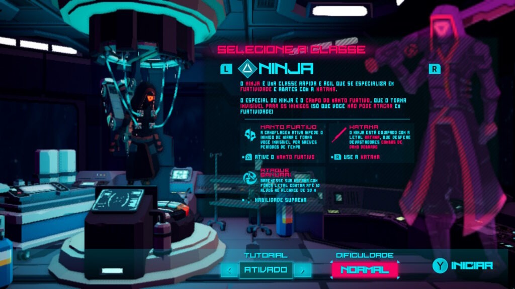 ArcRunner - Rogue Cyberpunk de ação “neonlizante”