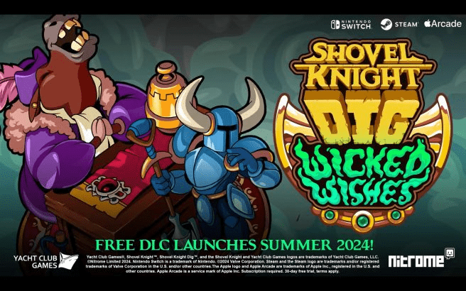 Shovel Knight Dig anuncia Dlc gratuita: Wicked Wishes