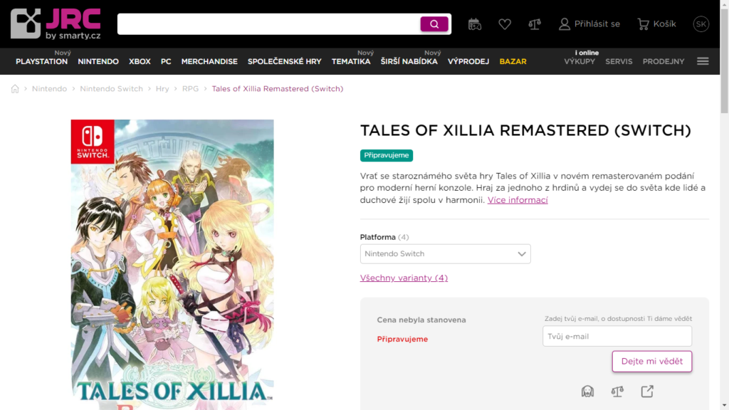 [Rumor] Versão remasterizada de Tales of Xillia pode estar a caminho do Switch