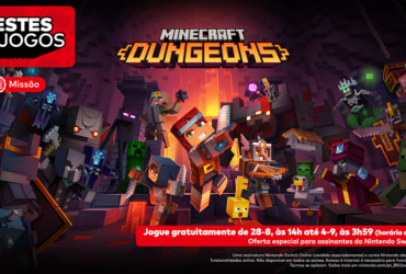 Nintendo anuncia semana de teste para Minecraft Dungeons para assinantes do NSO