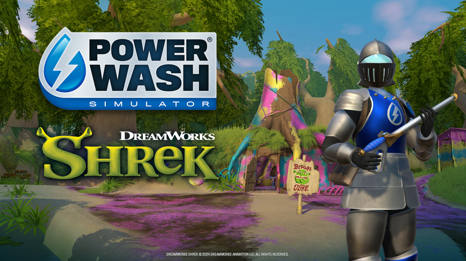 Shrek chega em PowerWash Simulator em Outubro