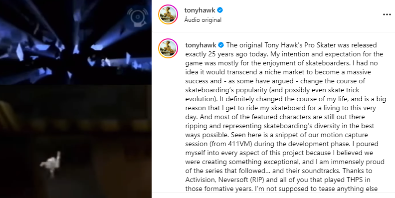 Tony Hawk confirma futuro da icônica série de games que leva seu nome