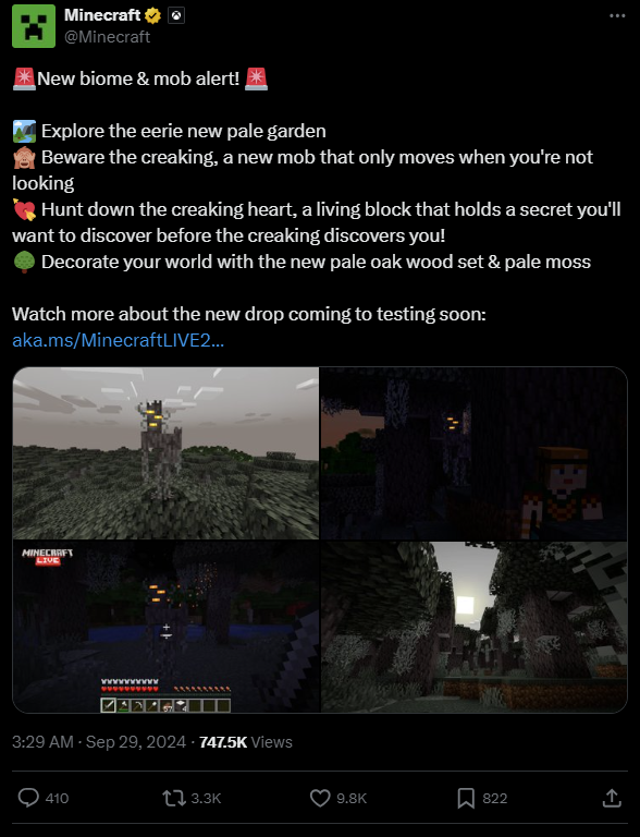 Minecraft - Update The Pale Garden