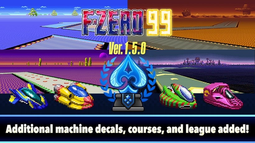 Atualização 1.5.0 traz novas pistas e novos visuais para as máquinas de F-Zero 99