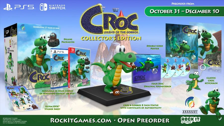 Remaster de Croc ganha janela de lançamento e edição de colecionador caprichada!