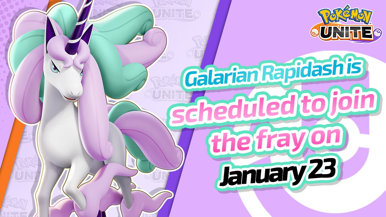 Galarian Rapidash é anunciado para o Pokémon Unite