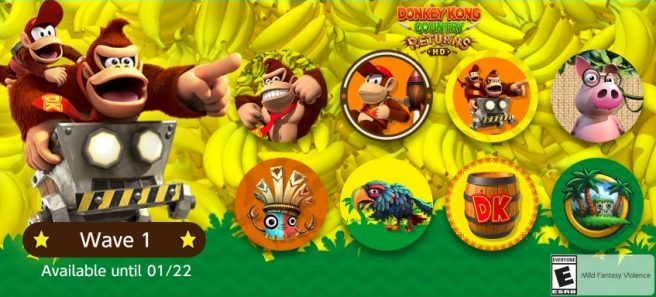 Ícones de Donkey Kong Country Returns HD são disponibilizados para assinantes do NSO