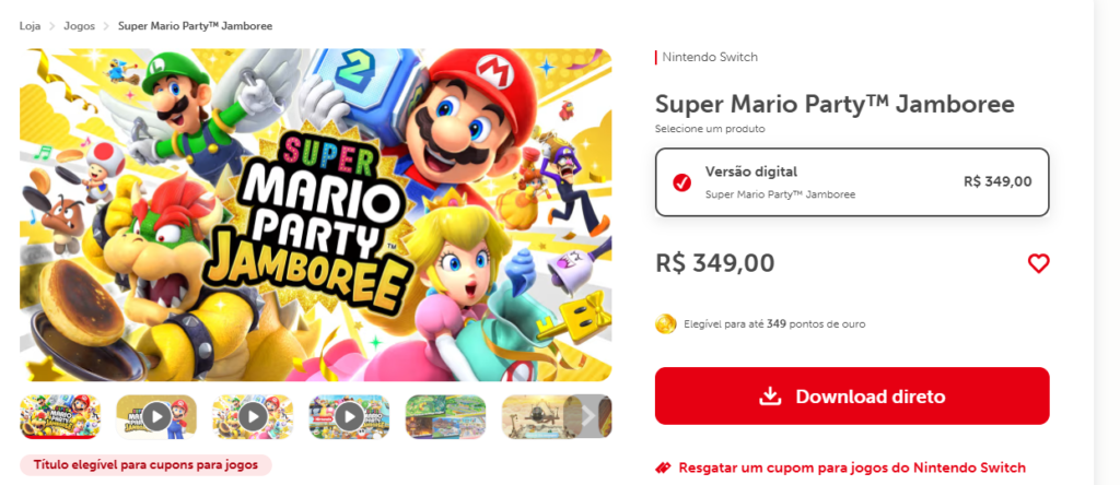 Nintendo reajusta preços de seus jogos para América Latina