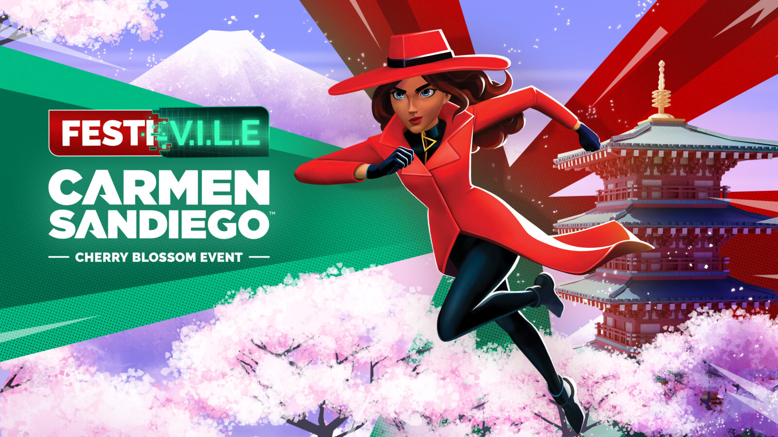 Carmen Sandiego viaja ao Japão no novo evento FestiVILE: Cherry Blossom Festival que começa hoje