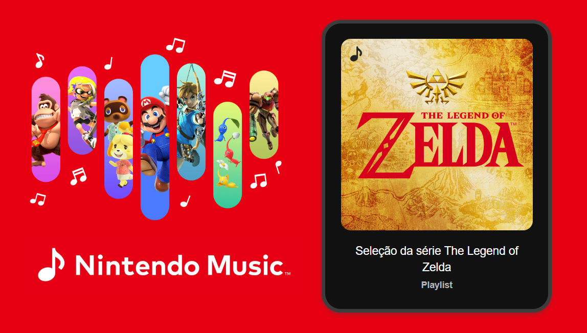 Playlist especial de The Legend of Zelda é adicionada para o Nintendo Music