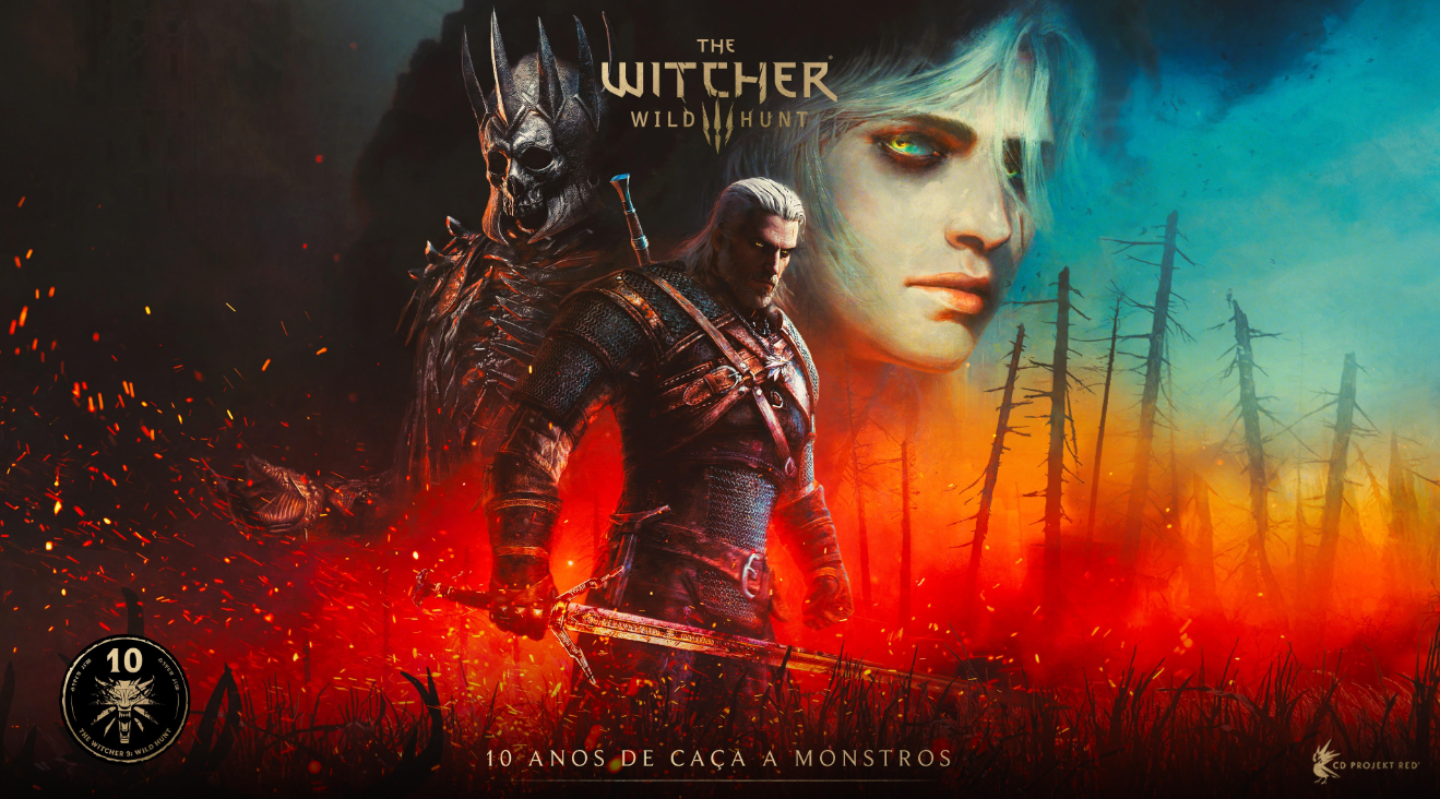 The Witcher 3 comemora 10 anos com trailer especial, artes inéditas e menor preço histórico no Switch