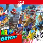 Super Mario Odyssey e Super Smash Bros. Ultimate recebem atualizações com foco no Switch 2