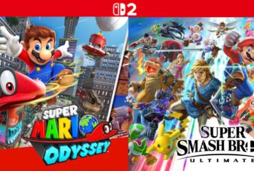 Super Mario Odyssey e Super Smash Bros. Ultimate recebem atualizações com foco no Switch 2
