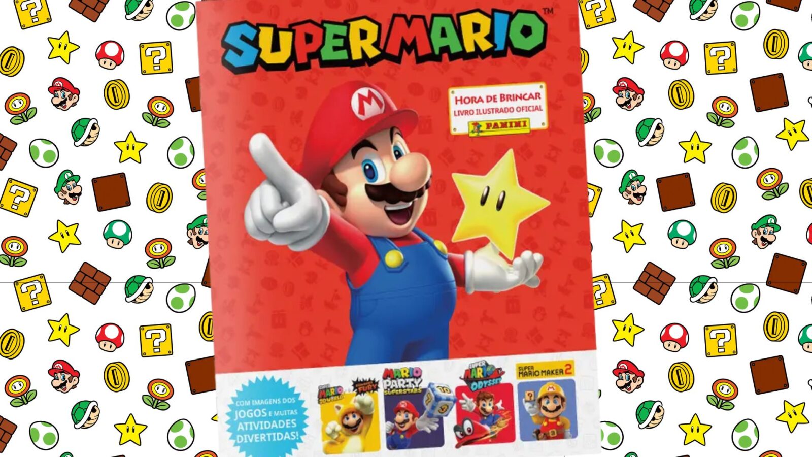 Panini lança álbum oficial de figurinhas do Mario no Brasil