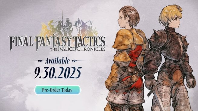 Final Fantasy Tactics: The Ivalice Chronicles chegará para Nintendo Switch 1 e 2