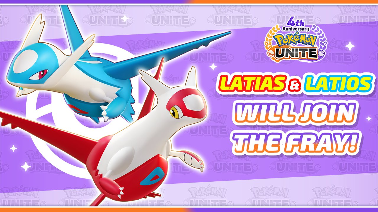 Latias e Latios são anunciados para Pokémon Unite