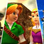 Zelda e Lin em Twilight Princess, Ocarina of Time e Breath of the Wild