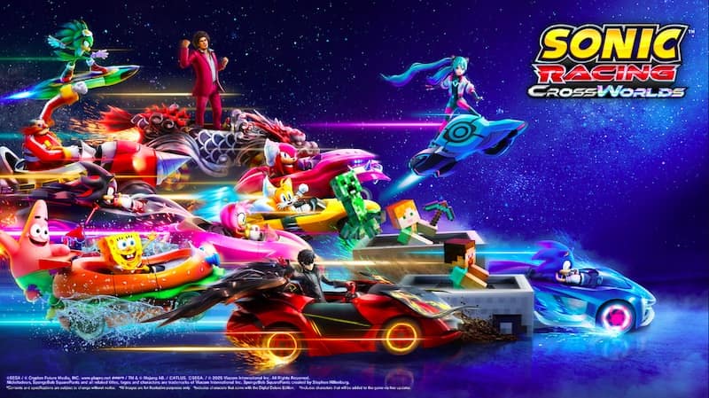 SEGA compartilha novo vídeo de trilha sonora para Sonic Racing: CrossWorlds!