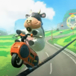 PETA critica Mario Kart World por personagem vaca com piercing no nariz
