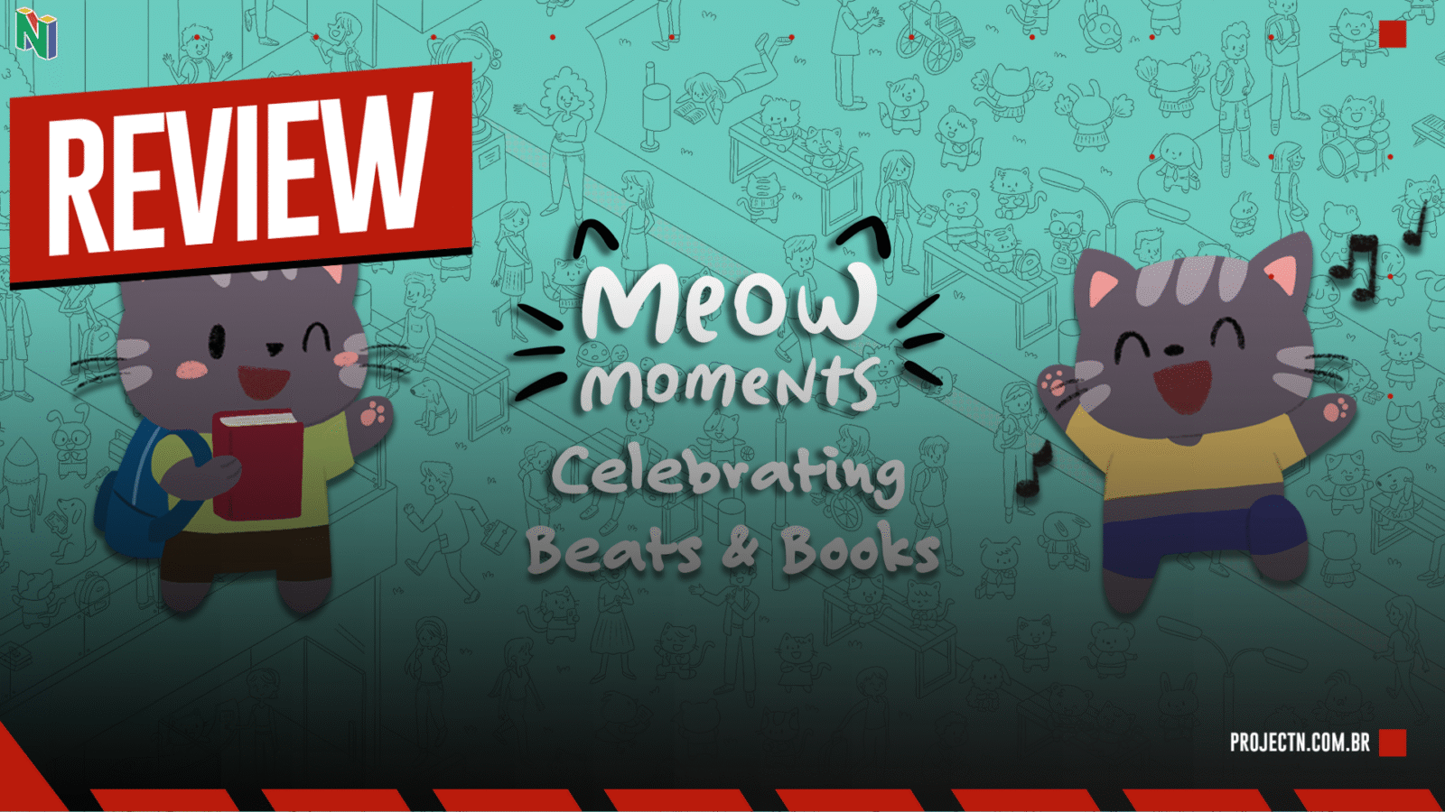 Meow Moments: Celebrating Beats & Books - Gatinhos escondidos e muita diversão encontrada