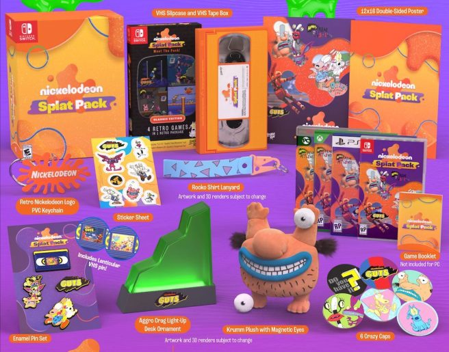 Coletânea Nickelodeon Splat Pack é anunciada para o Nintendo Switch