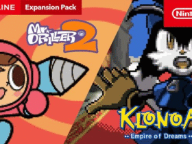 Klonoa: Empire of Dreams e Mr. Driller 2 chegam ao catálogo do NSO em setembro