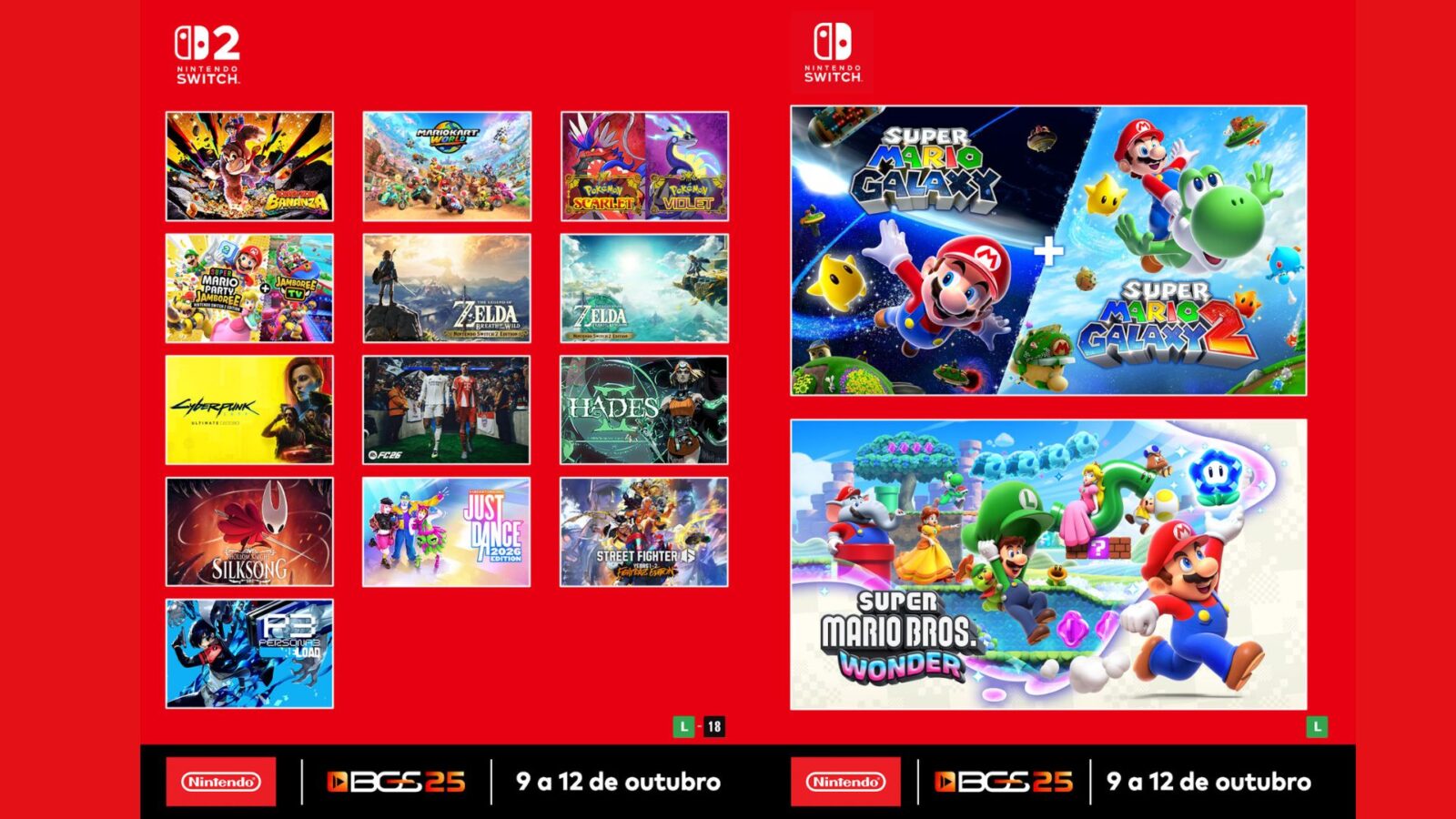 Nintendo confirma sua line-up de jogos na BGS 25