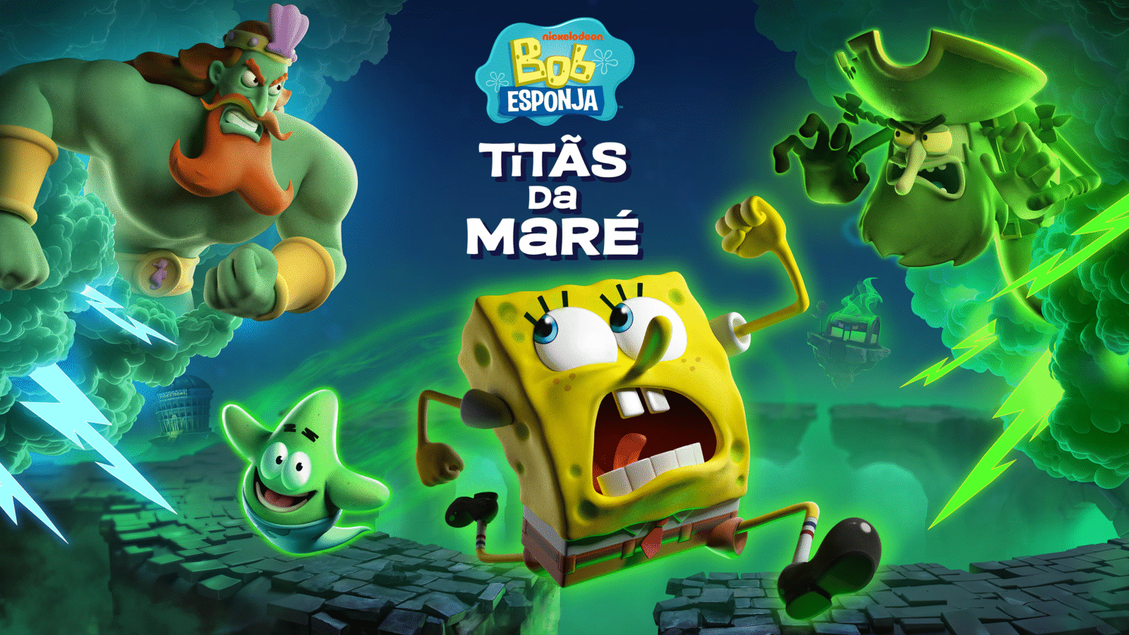 Bob Esponja: Titãs da Maré recebe novo trailer mostrando Campos de Água-Viva Assombrados