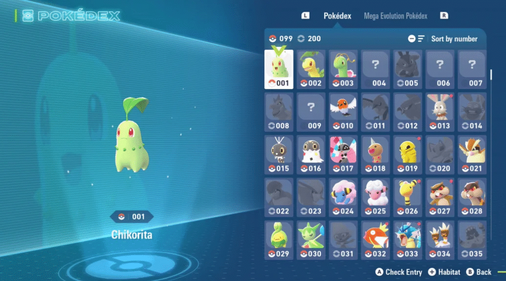 Confira a Pokédex completa de Pokémon Legends Z-A
