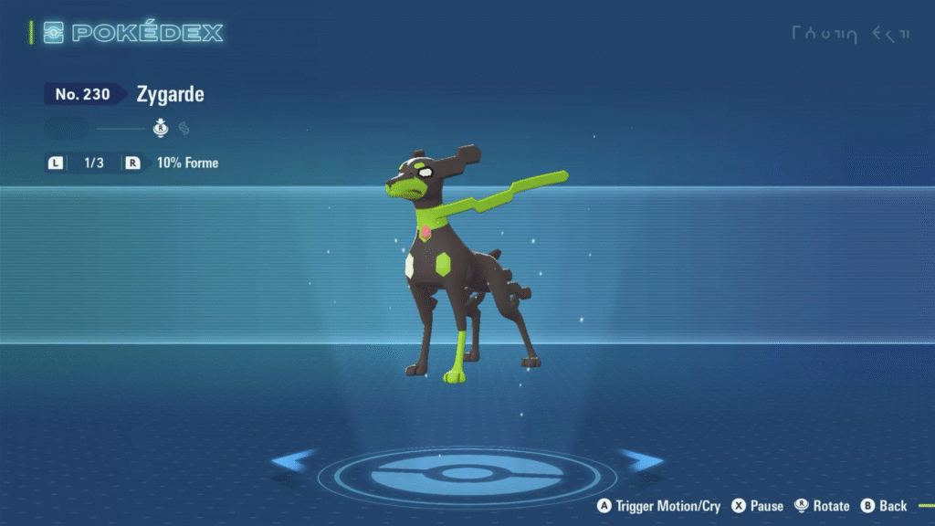 Confira a Pokédex completa de Pokémon Legends Z-A