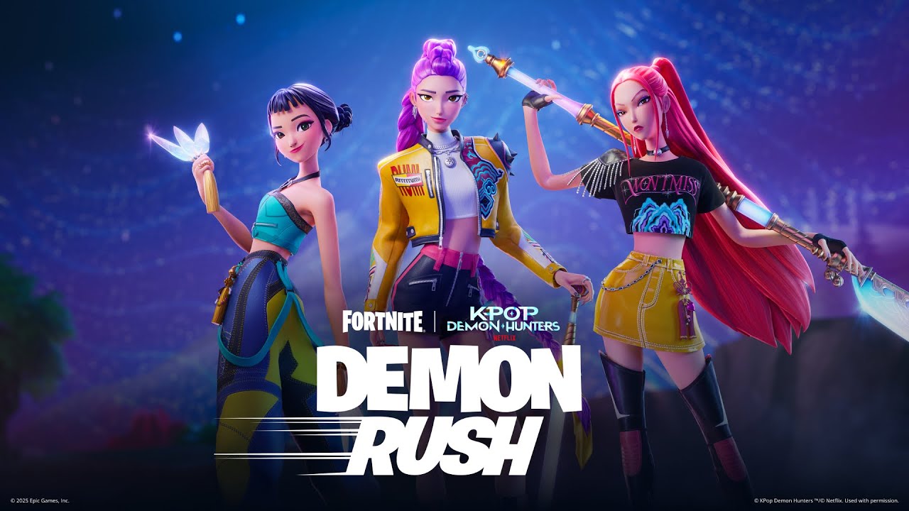 Guerreiras do K-Pop chegam oficialmente ao Fortnite amanhã com modo Demon Rush