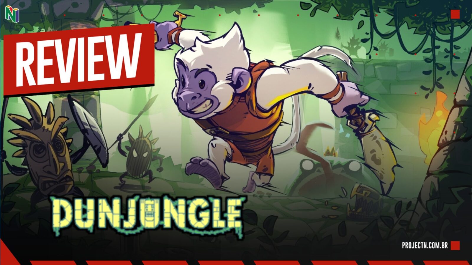 Dunjungle: muita ação em um roguelite 2D feito em pixel art