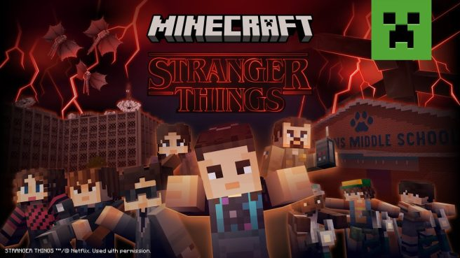 Minecraft recebe DLC inspirado em Stranger Things