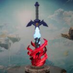 First 4 Figures revela visual da estátua da Master Sword de Zelda: Tears of the Kingdom