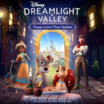 Dama e o Vagabundo chegam em Disney Dreamlight Valley através da atualização “Puppy Love”